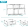 thumbnail image 1 of 3-Pack Stackable Acrylic Storage Drawers - Easy-Assemble Organizers for Bathroom Undersink, Closet & Pantry, 1 of 4