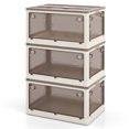 thumbnail image 1 of 3-Pack Stackable Storage Bins, Large Plastic Organizer Boxes 23.5" x 16.5" x 13.5", 1 of 10