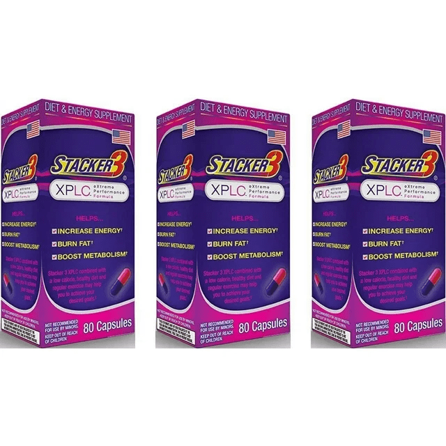 3 Pack Stacker 3 XPLC 80 Capsules