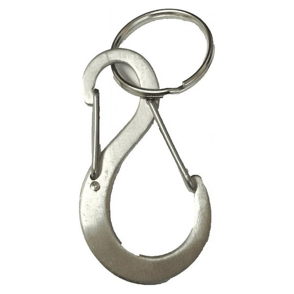 3 Pack Stainless Steel #5 5 cm Swish Carabiners Clips S Hook with Key Ring