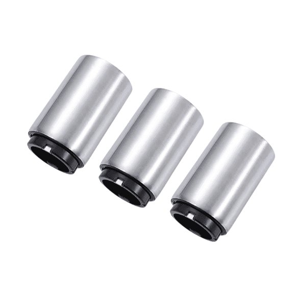 3-Pack Bottle Openers with Draft Top Can Opener and Cap Catcher, Stainless Steel