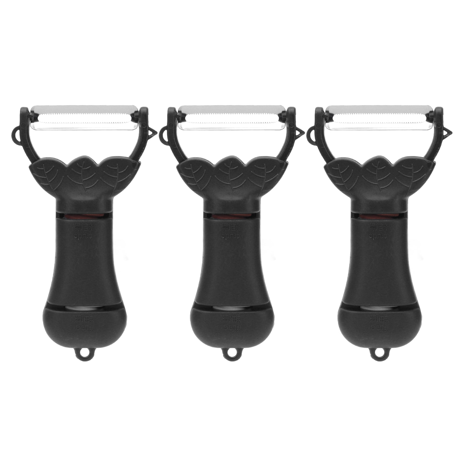 3Pack Stainless Steel MultiFunction Fruit Peelers with Grinding Tool