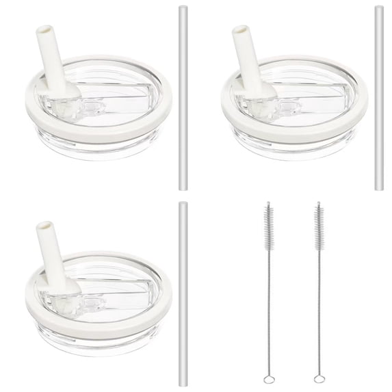 3 Pack Stanley Lid Replacement 40 oz, for Stanley Quencher H2.0 Cup Accessories, Spill-Proof Design, High-End Heat-Resistant Material