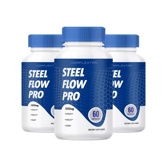 (3 Pack) Steel Flow Pro Capsules - Steel Flow Pro Male Capsules