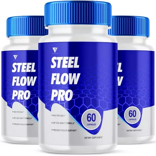 (3 Pack) Steel Flow Pro Maximum For Men, SteelFlow Pro Blood Flow (180