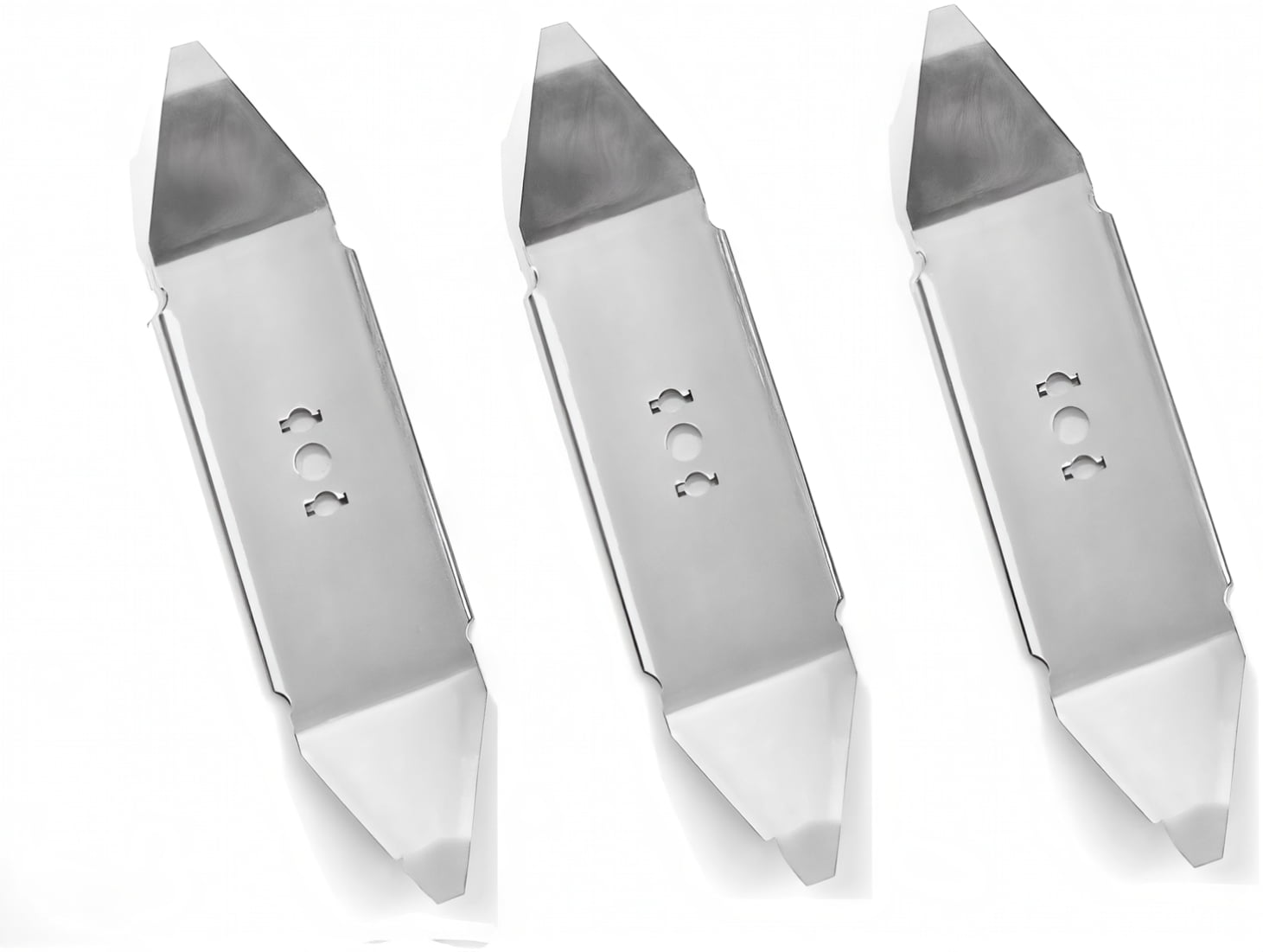 3-Pack Steel Replacement Blades Compatible with ZIPmow A106-RC Lawn Mower