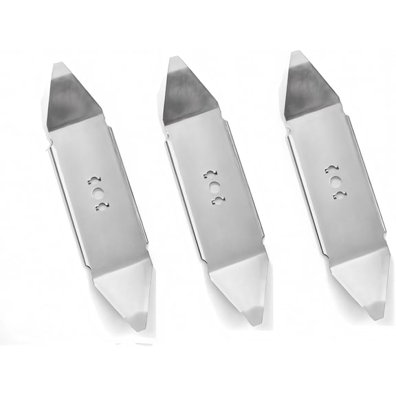 3-Pack Steel Replacement Blades Compatible with ZIPmow A106-RC Lawn Mower