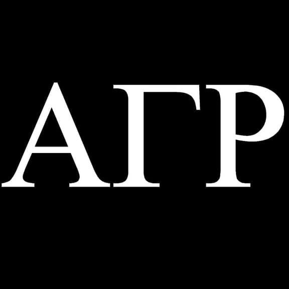 3 Pack - StickerDad Alpha Gamma Rho - Fraternity V1 Greek Vinyl Decal by StickerDad - Size: 6", Color: WHITE - Windows, Walls, Bumpers, Laptop, Lockers, etc.