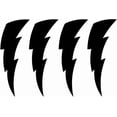 thumbnail image 1 of 3 Pack - StickerDad® Lightning Bolts 4 Pack V2 Vinyl Decal by stickerdad® - Size: 5", Color: BLACK - Windows, Walls, Bumpers, Laptop, Lockers, etc., 1 of 1