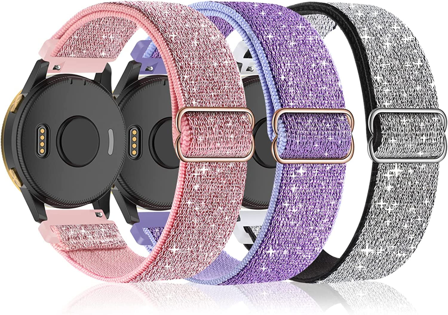  Sankel Compatible for Garmin Venu Sq 2 Bands,Women Metal  Replacement Chain Bracelet Strap Wristband for Garmin Venu/Venu Sq/Venu Sq 2  Music,Vivoactive 3,Vivomove HR,Garmin Move Luxe/Style (Black) : Electronics