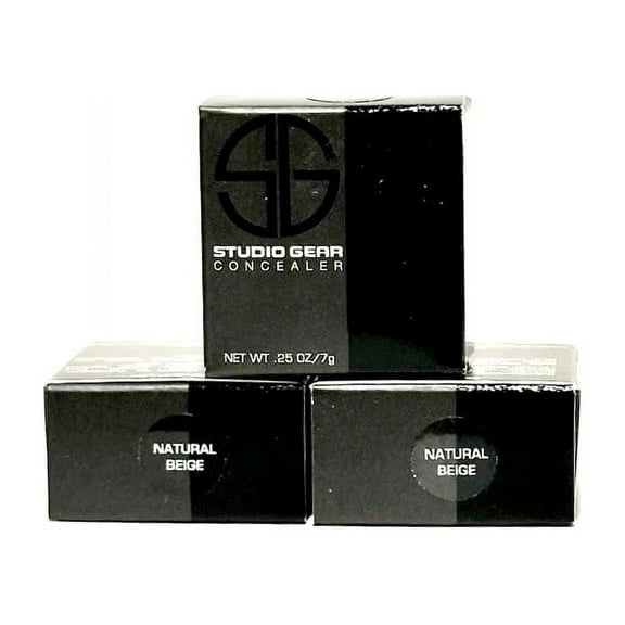 3 Pack Studio Gear Concealer Natural Beige 0.25 oz