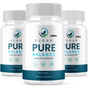 3 Pack Sugar Pure Balance Capsules Advanced Formula Supplement 180 Capsules
