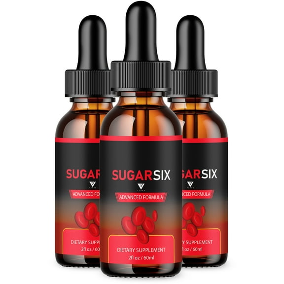 (3 Pack) Sugar Six Glyco Optimizer Drops SugarSix Supplement, SugarSix Maximum Strength Blood Support Formula (6oz)