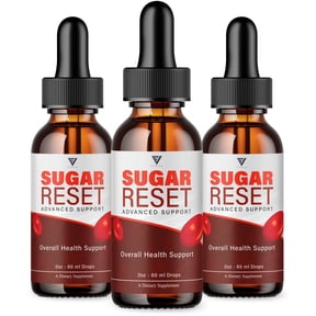 (3 Pack) SugarReset Advanced Support, Sugar Reset Liquid Supplement (6oz)