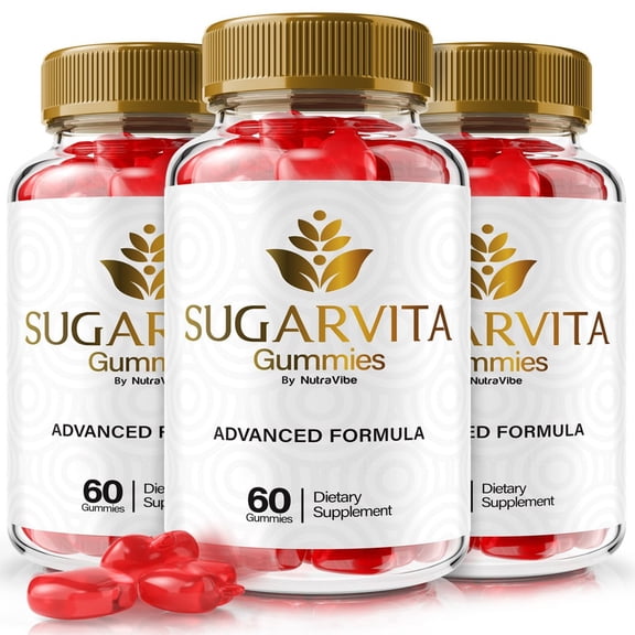 (3 Pack) SugarVita Original Formula with a Clean Blend to Support Healthy Circulation, Natural Energy & Balanced Levels | Just 2 Easy-to-Chew Gummies Daily (180 Gummies)
