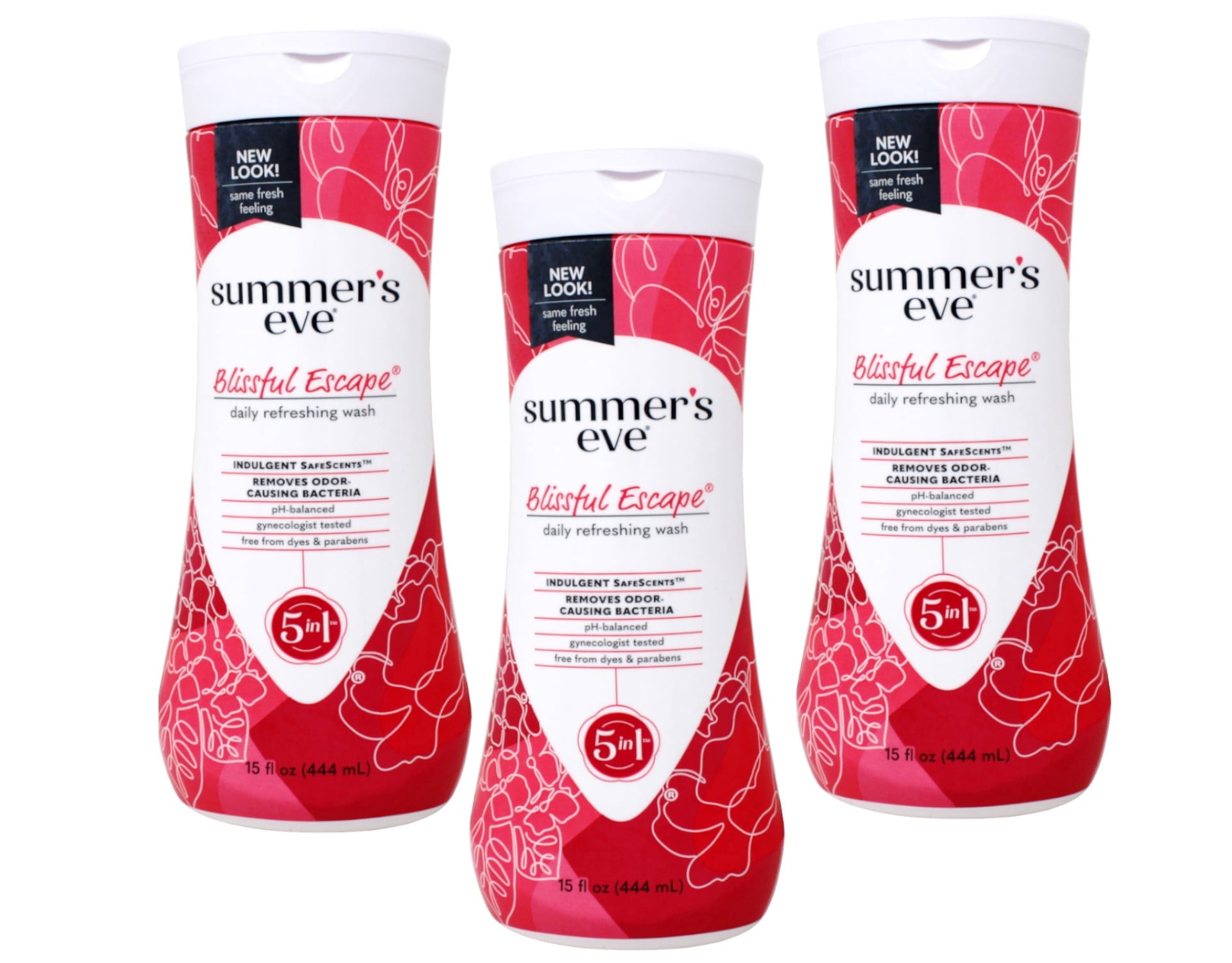 3 Pack Summer's Eve Cleansing Wash, Blissful Escape, 15 fl oz