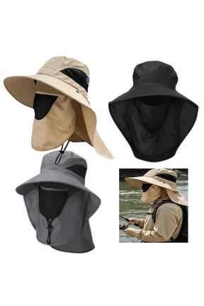 3 Pack Sun Hat for Men Sun Protection Wide Brim Bucket Hat Breathable Packable Boonie Hat for Fishing Hiking Camping Gardening