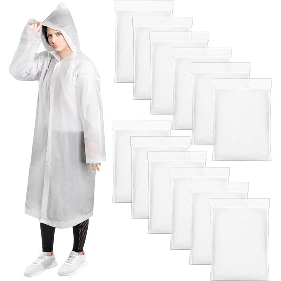 3 Pack Superb Fragrance Rain Ponchos for Adults, Reusable Raincoats ...