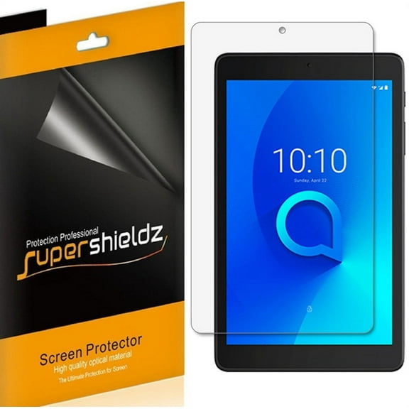 [3-Pack] Supershieldz for Alcatel Joy Tab / Joy Tab 2 / Joy Tab Kids / Joy Tab Kids 2 / Alcatel 3T (8 inch) Screen Protector, Anti-Bubble High Definition (HD) Clear Shield