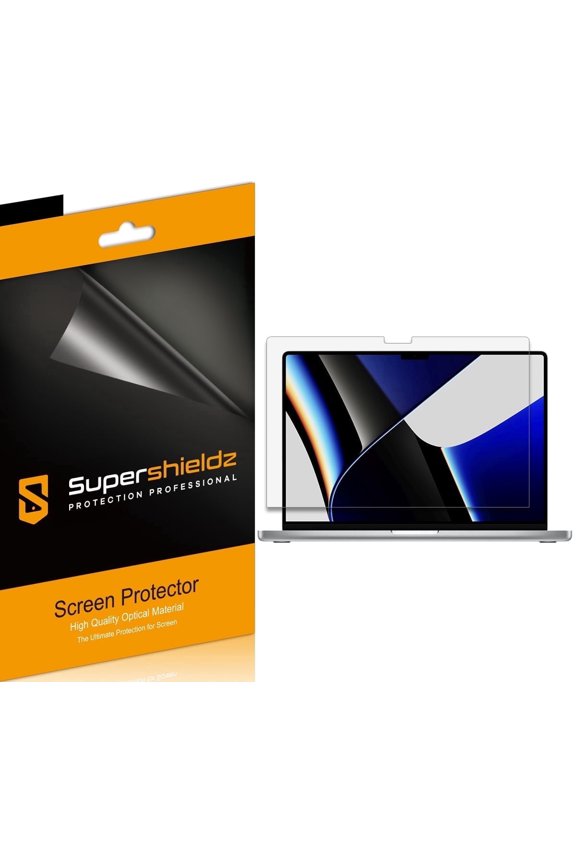 (3 Pack) Supershieldz Designed for MacBook Pro 16 inch (M5, M4, M3, M2, M1, Pro/Max) [2021-2026 Release] Screen Protector, High Definition Clear Shield (PET)