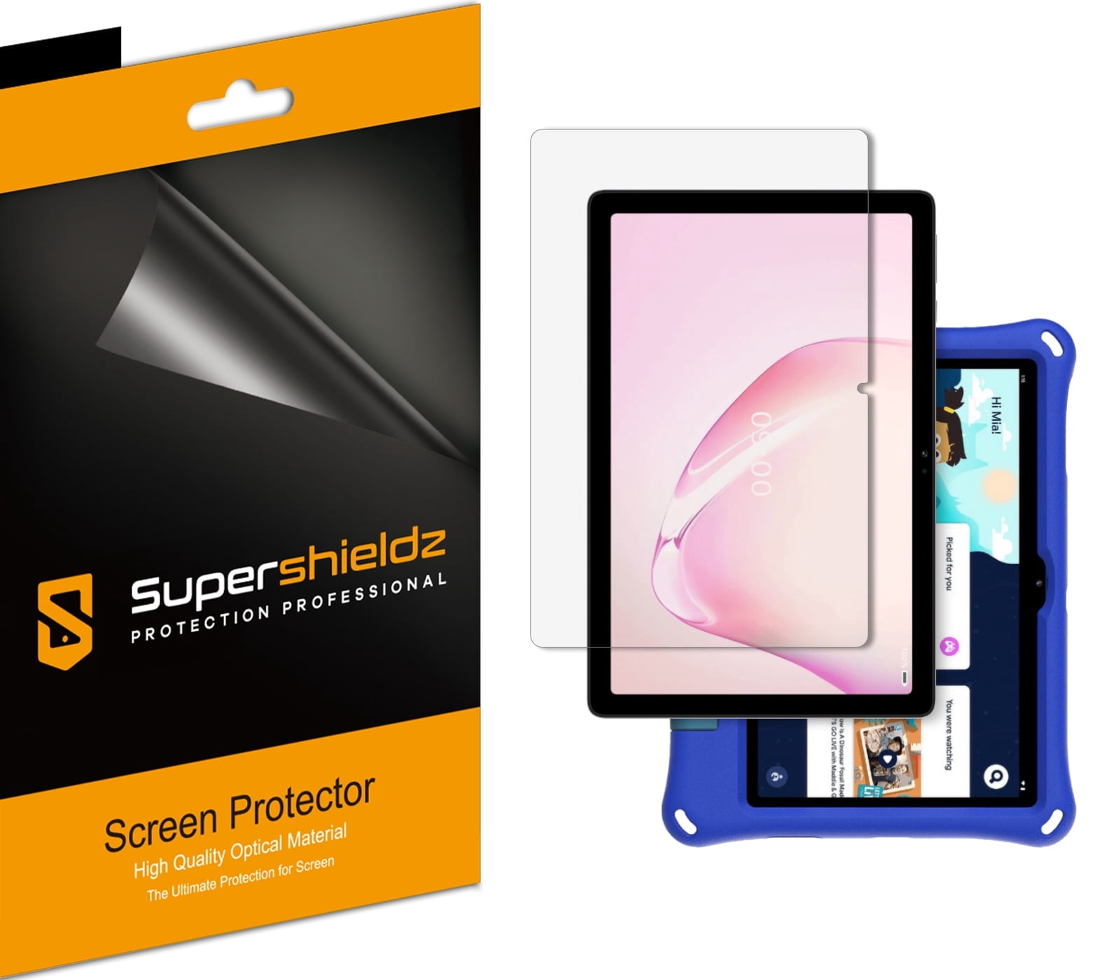 (3 Pack) Supershieldz Designed for Onn 10.1 inch Tablet (2024 Model 100135925) / Onn 10.1 inch kids Tablet (2024 Model) Screen Protector, High Definition Clear Shield (PET)