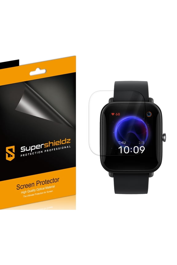 (3 Pack) Supershieldz Designed for Amazfit Bip U Screen Protector, High Definition Clear Shield (TPU)