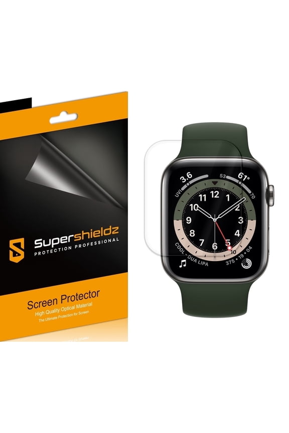 (3 Pack) Supershieldz Designed for Apple Watch SE 3/ 2/ 1 and Series 6/ 5/ 4 (40mm) Screen Protector, (Full Coverage) High Definition Clear Shield (TPU)