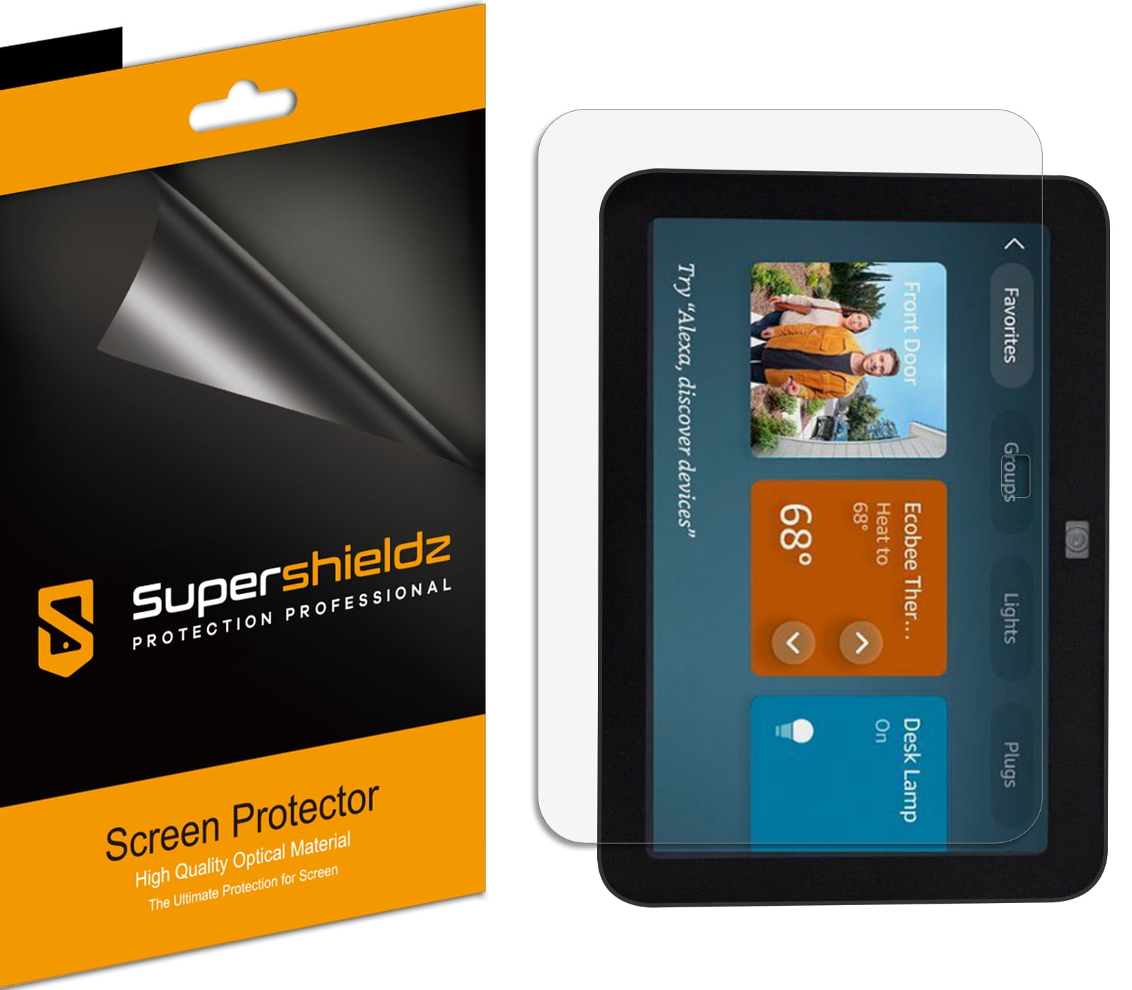 3 Pellicole Protettive In TPU Per Echo Show 8 (8'') – Trasparenti, Anti Graffio, Senza Bolle – Non In Vetro Temperato - 4