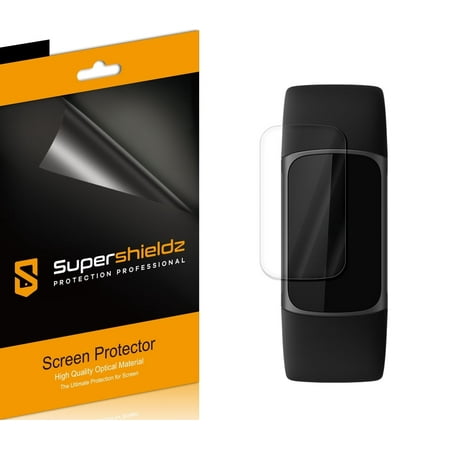 (3 Pack) Supershieldz Designed for Fitbit Charge 5 Screen Protector, (Full Coverage) High Definition Clear Shield (TPU)