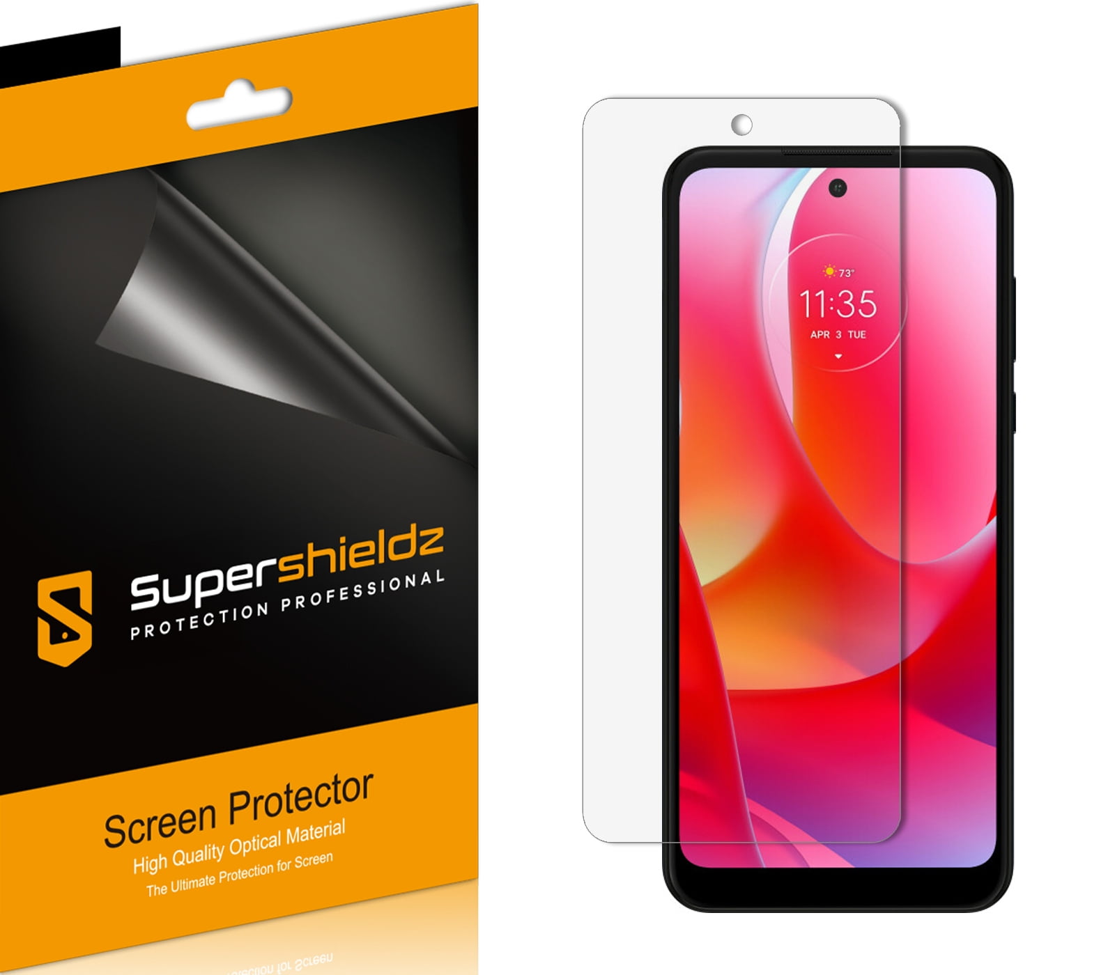Motorola Moto G54 Hoesje Geborsteld TPU Flexibele Back Cover Zwart