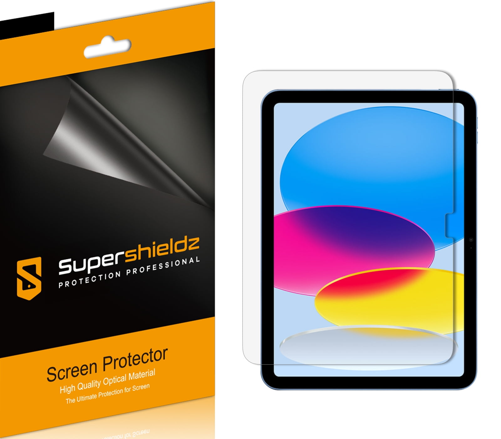 (3 Pack) Supershieldz Designed for New iPad 10th Generation 10.9 inch (2022) Screen Protector, High Definition Clear Shield (PET)