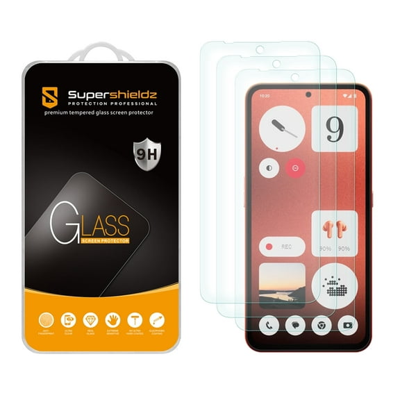 (3 Pack) Supershieldz Designed for Nothing (CMF Phone 1) Tempered Glass Screen Protector, Anti Scratch, Bubble Free