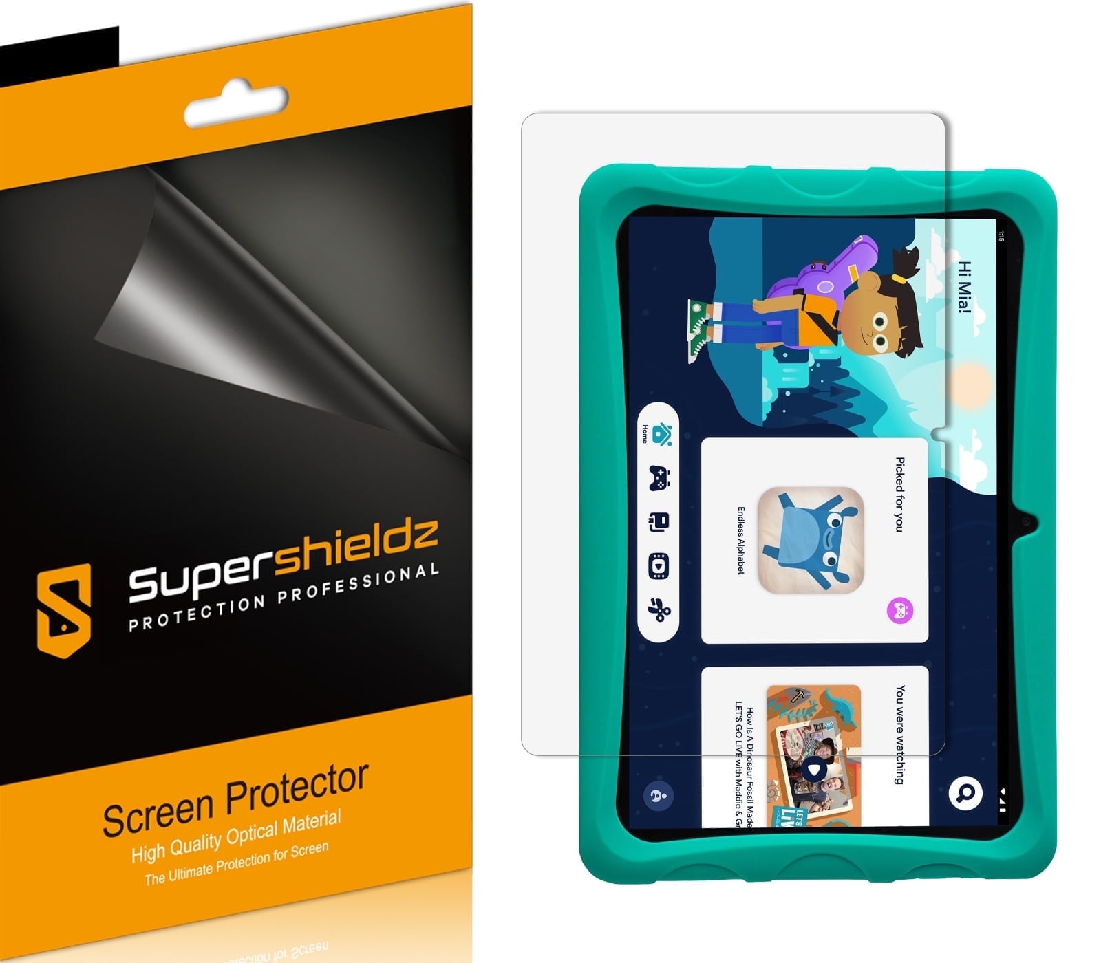 (3 Pack) Supershieldz Clear Shield for Onn Kids Tablet 10/10.1 inch ...