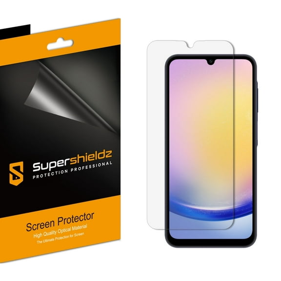 (3 Pack) Supershieldz Designed for Samsung Galaxy A25 5G Screen Protector, High Definition Clear Shield (PET)