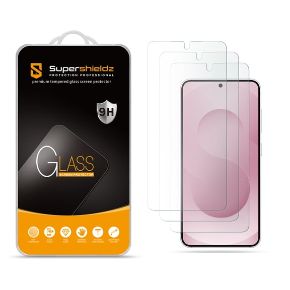 (3 Pack) Supershieldz Designed for Samsung (Galaxy S26 Plus) Tempered Glass Screen Protector, Anti Scratch, Bubble Free