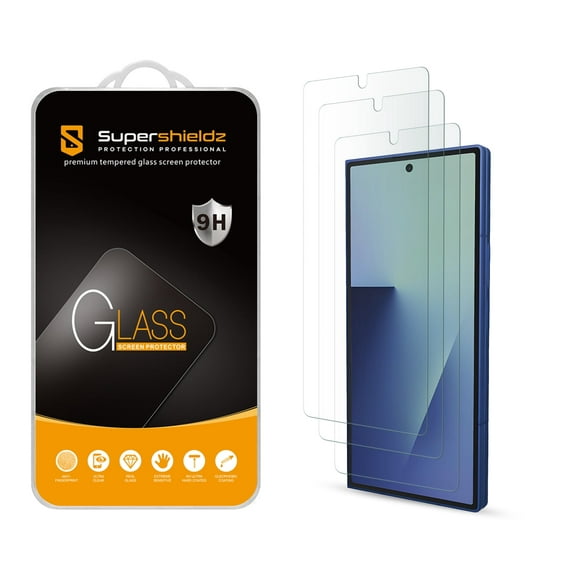 (3 Pack) Supershieldz Designed for Samsung Galaxy Z Fold 7 (Front Screen) Tempered Glass Screen Protector, Anti Scratch, Bubble Free