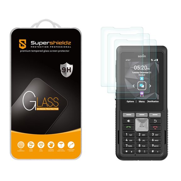 Supershieldz Designed for Sonim XP5 Plus Tempered Glass Screen Protector, Anti Scratch, Bubble Free (3 Pack)
