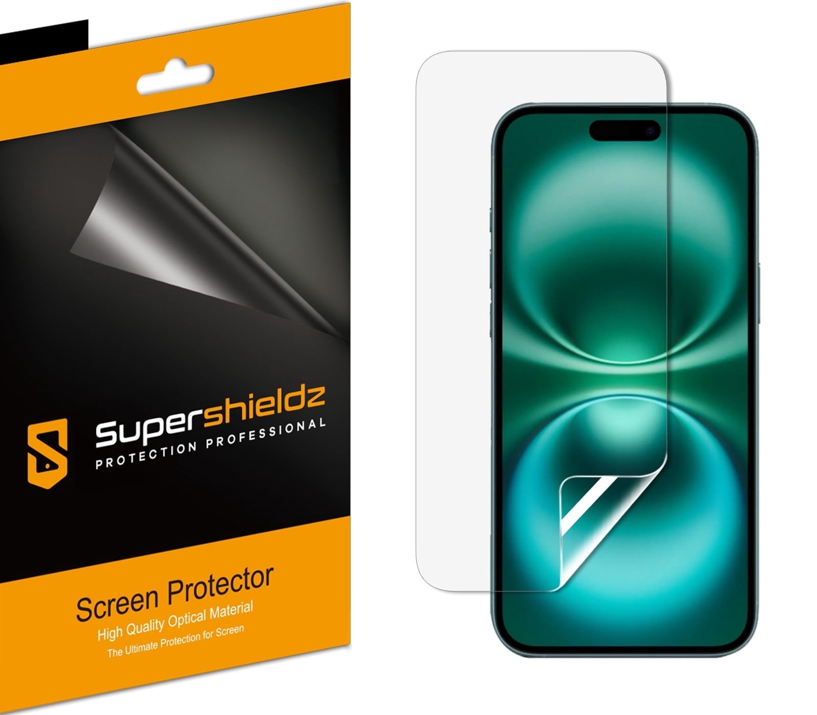 (3 Pack) Supershieldz Designed for iPhone 16/ iPhone 15 (6.1 inch) Screen Protector, High Definition Clear Shield (PET)