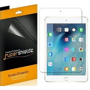 [3-Pack] Supershieldz for Apple iPad Mini 5 (2019) / iPad Mini 4 Screen Protector, Anti-Bubble High Definition (HD) Clear Shield