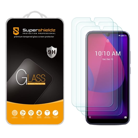 [3-Pack] Supershieldz for CoolPad Suva Tempered Glass Screen Protector, Anti-Scratch, Anti-Fingerprint, Bubble Free