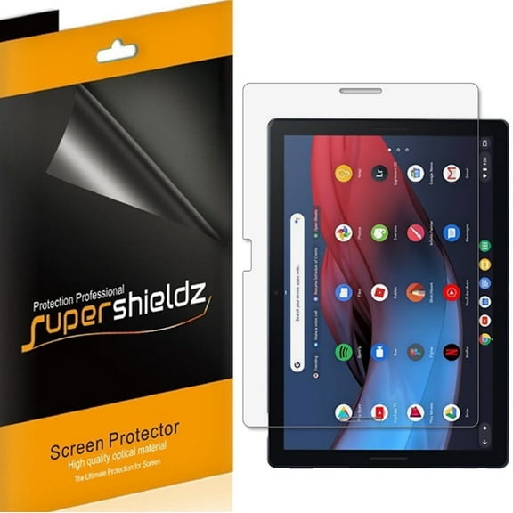 [3-Pack] Supershieldz for Google Pixel Slate Screen Protector, Anti-Bubble High Definition (HD) Clear Shield