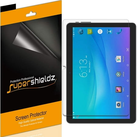 [3-Pack] Supershieldz for Onn 10.1 inch Tablet / Onn Tablet Pro 10.1 inch Screen Protector, Anti-Bubble High Definition (HD) Clear Shield