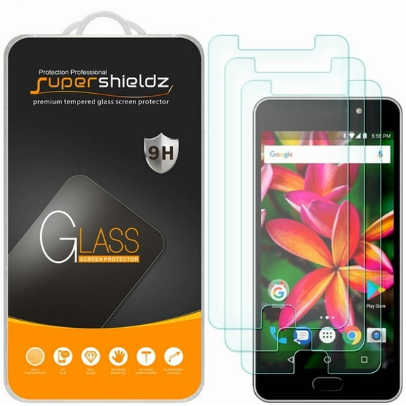 [3-Pack] Supershieldz for Orbic Wonder Tempered Glass Screen Protector, Anti-Scratch, Anti-Fingerprint, Bubble Free