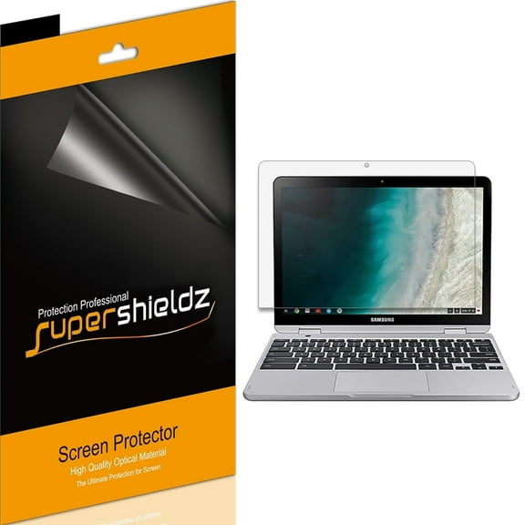 [3-Pack] Supershieldz for Samsung Chromebook Plus V2 Screen Protector, Anti-Bubble High Definition (HD) Clear Shield