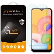[3-Pack] Supershieldz for Samsung Galaxy A01 Tempered Glass Screen Protector, Anti-Scratch, Anti-Fingerprint, Bubble Free