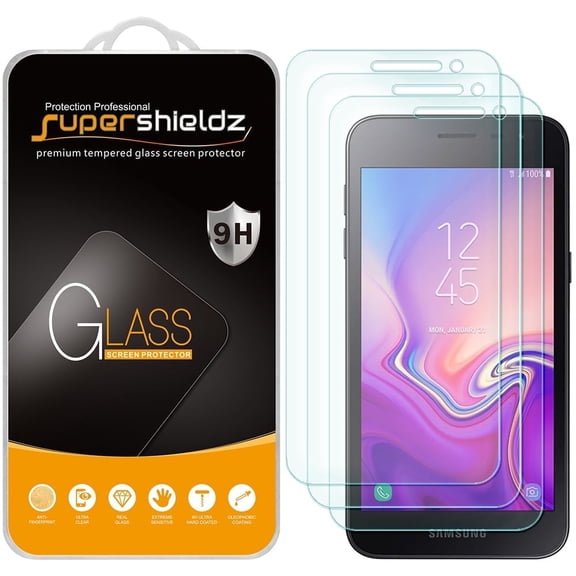 Supershieldz Designed for Samsung Galaxy J2 (Metro PCS) Tempered Glass Screen Protector, Anti Scratch, Bubble Free (3 Pack)