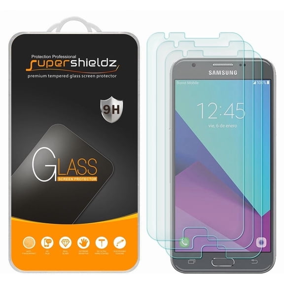 Supershieldz Designed for Samsung Galaxy Luna Pro (S327VL) Tempered Glass Screen Protector, Anti Scratch, Bubble Free (3 Pack)