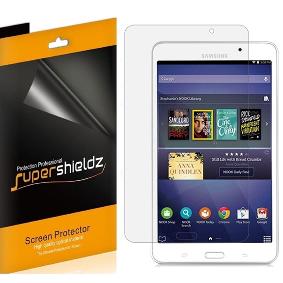 [3-Pack] Supershieldz for Samsung Galaxy Tab 4 Nook 7.0 Screen Protector, Anti-Bubble High Definition (HD) Clear Shield