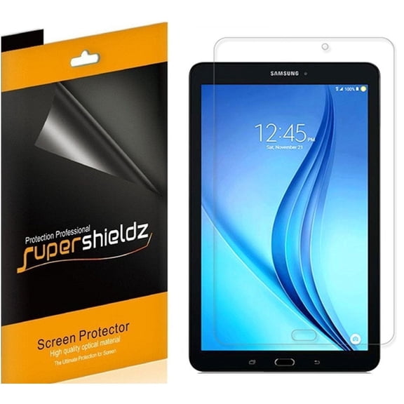 Supershieldz for Samsung Galaxy Tab E 9.6 inch/ Tab E Nook 9.6 inch Screen Protector, Anti-Bubble High Definition (HD) Clear Shield (3 Pack)