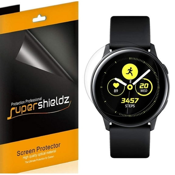 [3-Pack] Supershieldz for Samsung Galaxy Watch Active / Watch Active 2 (40mm) Screen Protector, Anti-Bubble High Definition (HD) Clear Shield